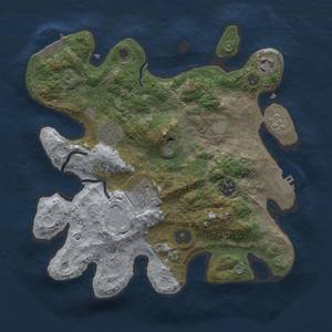 Thumbnail Rust Map: Procedural Map, Size: 3000, Seed: 62303384, 14 Monuments