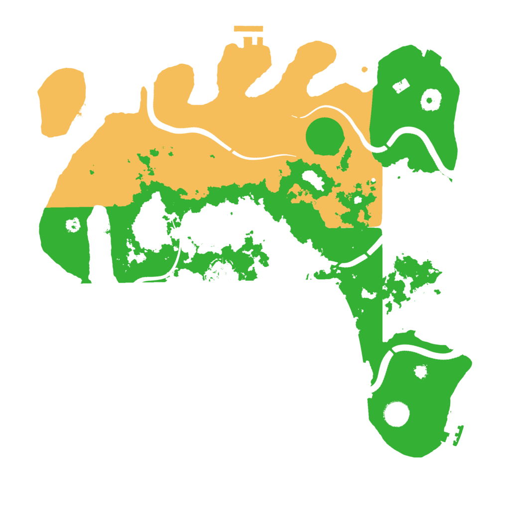 Biome Rust Map: Procedural Map, Size: 3550, Seed: 512985