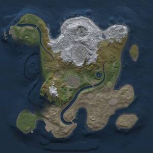 Thumbnail Rust Map: Procedural Map, Size: 2600, Seed: 1, 6 Monuments