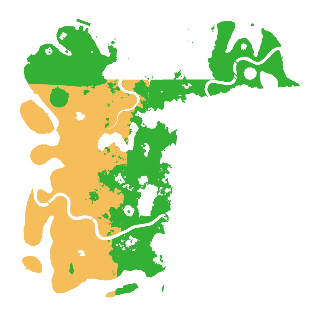 Biome Rust Map: Procedural Map, Size: 4500, Seed: 2519870