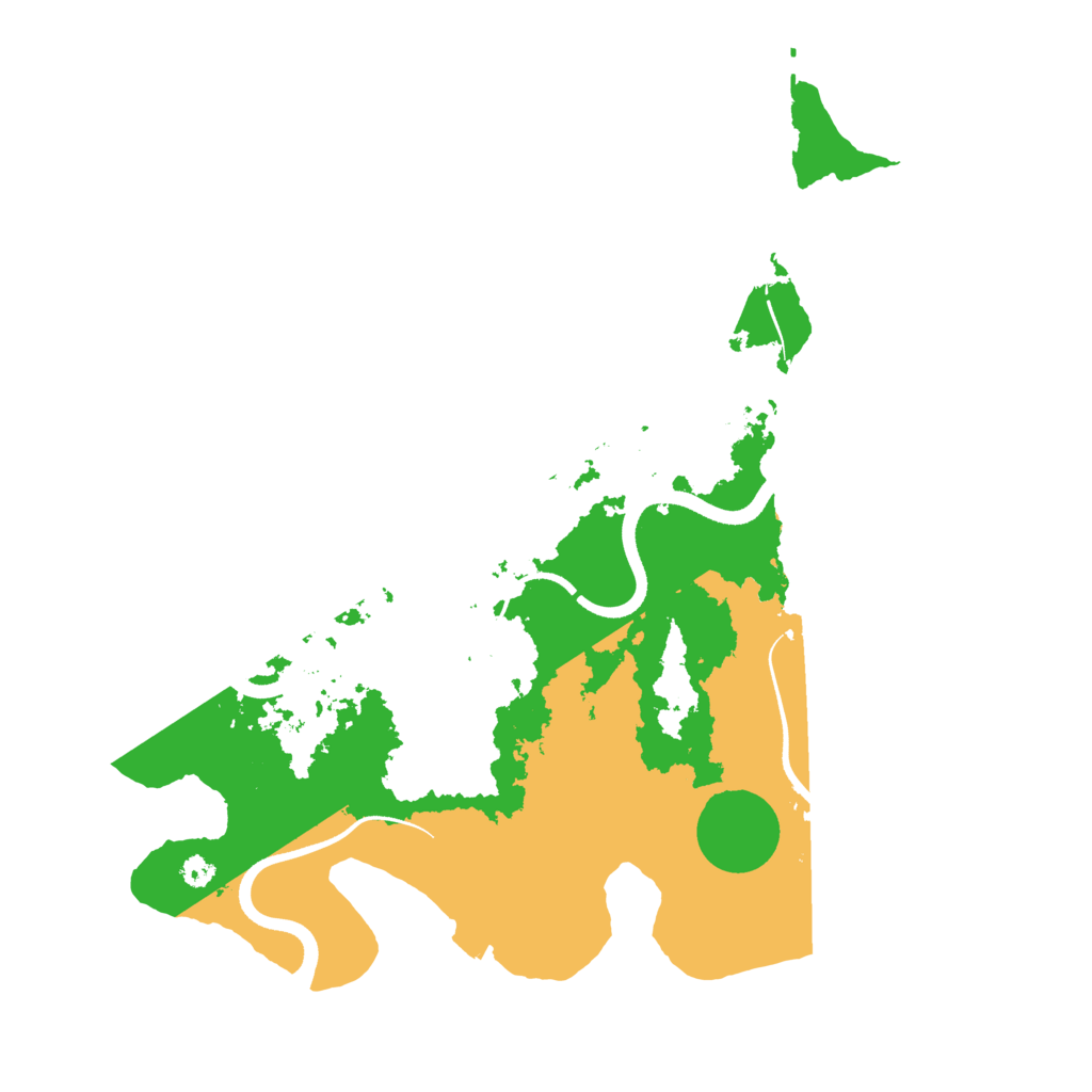 Biome Rust Map: Procedural Map, Size: 3500, Seed: 52