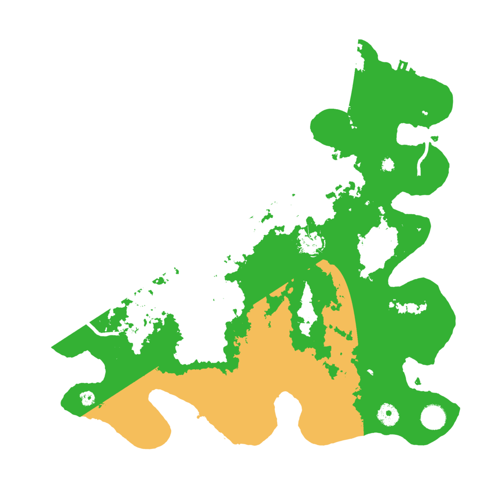 Biome Rust Map: Procedural Map, Size: 3500, Seed: 52