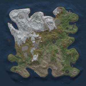 Thumbnail Rust Map: Procedural Map, Size: 3500, Seed: 52, 18 Monuments