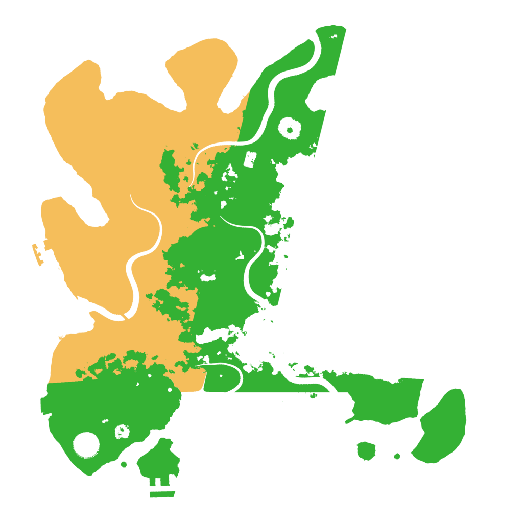 Biome Rust Map: Procedural Map, Size: 3550, Seed: 516077