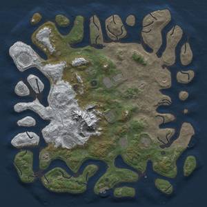 Thumbnail Rust Map: Procedural Map, Size: 5000, Seed: 123456, 20 Monuments