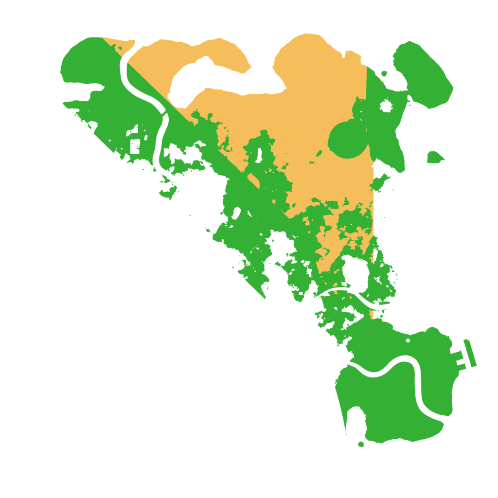 Biome Rust Map: Procedural Map, Size: 3550, Seed: 507921