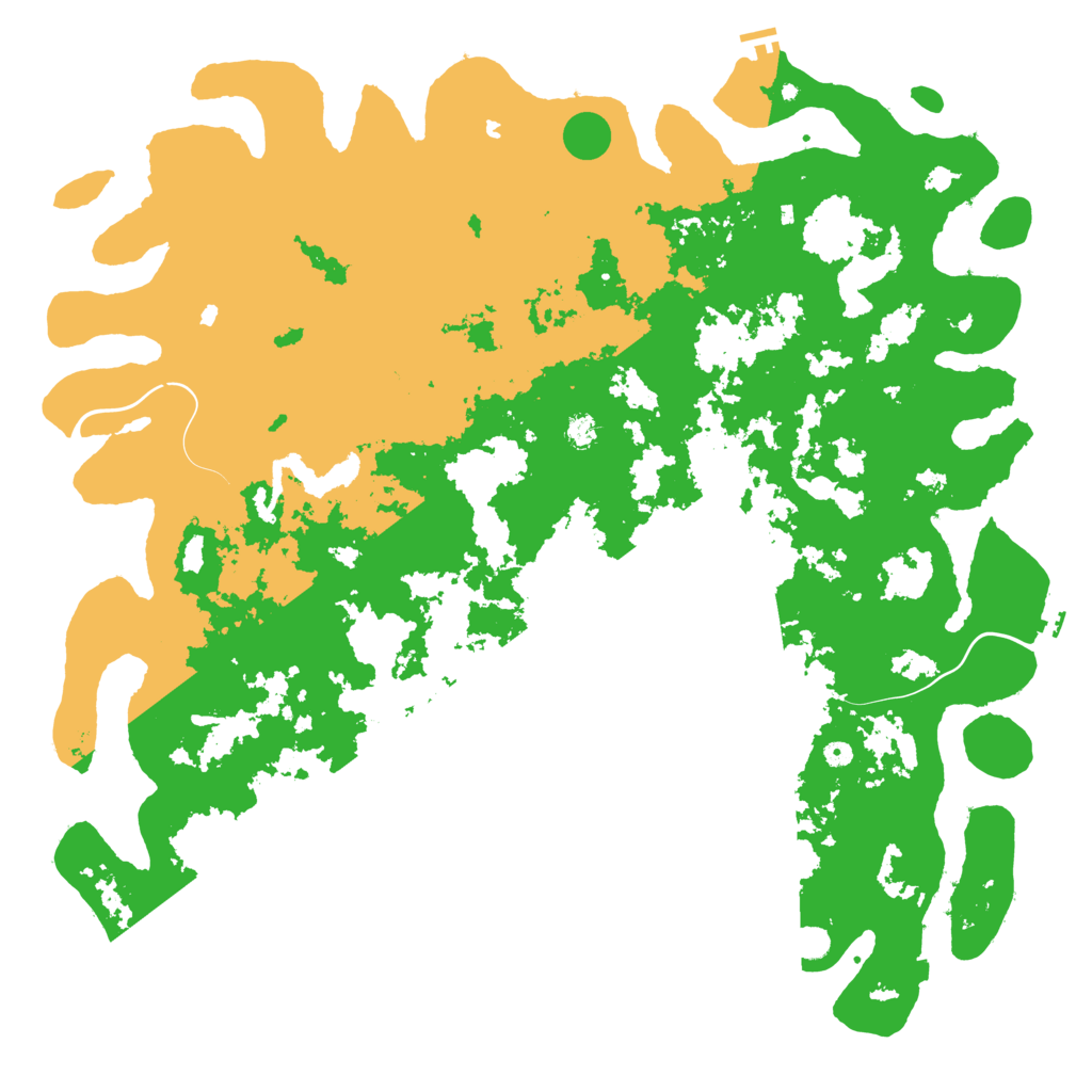 Biome Rust Map: Procedural Map, Size: 6000, Seed: 27435022