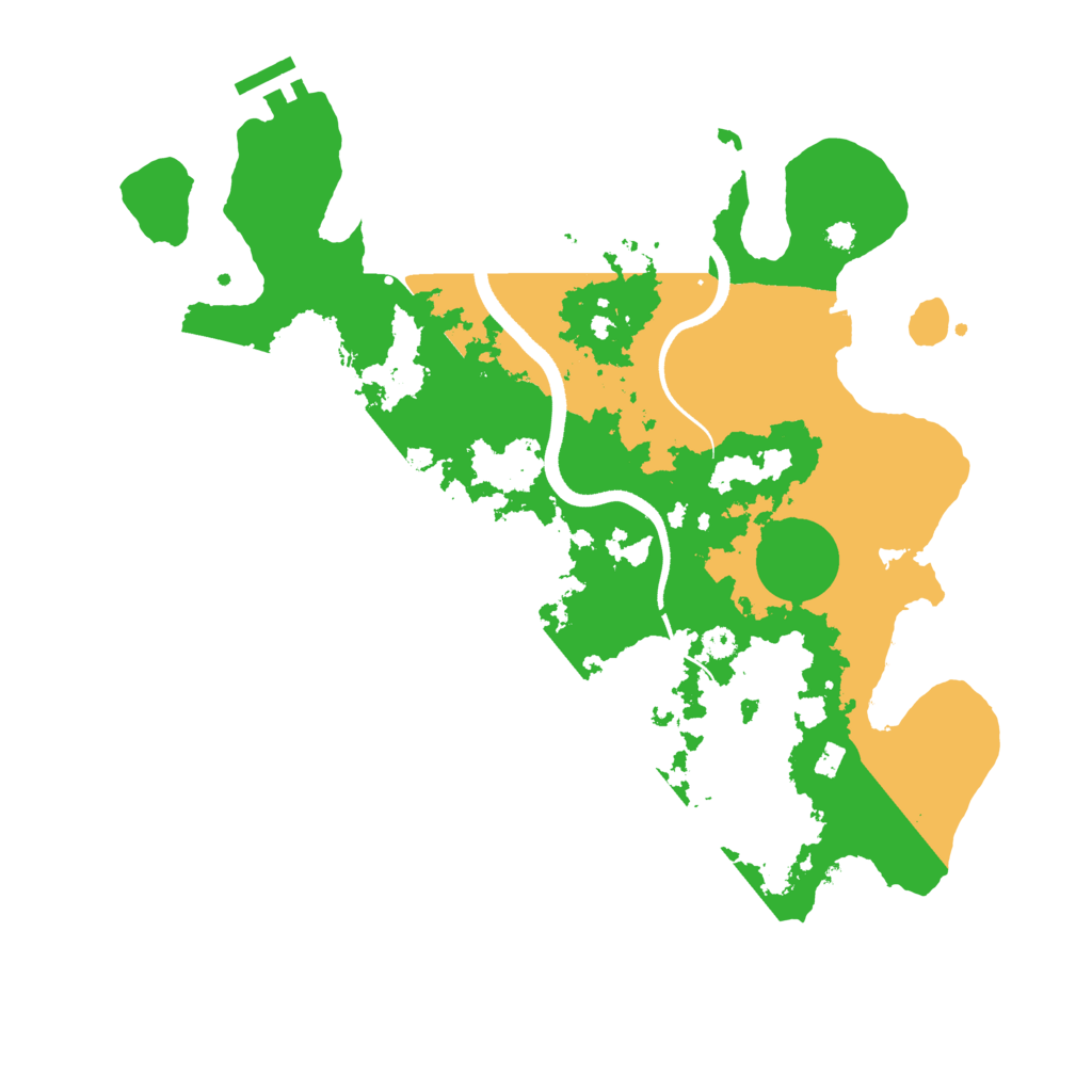 Biome Rust Map: Procedural Map, Size: 3500, Seed: 3389