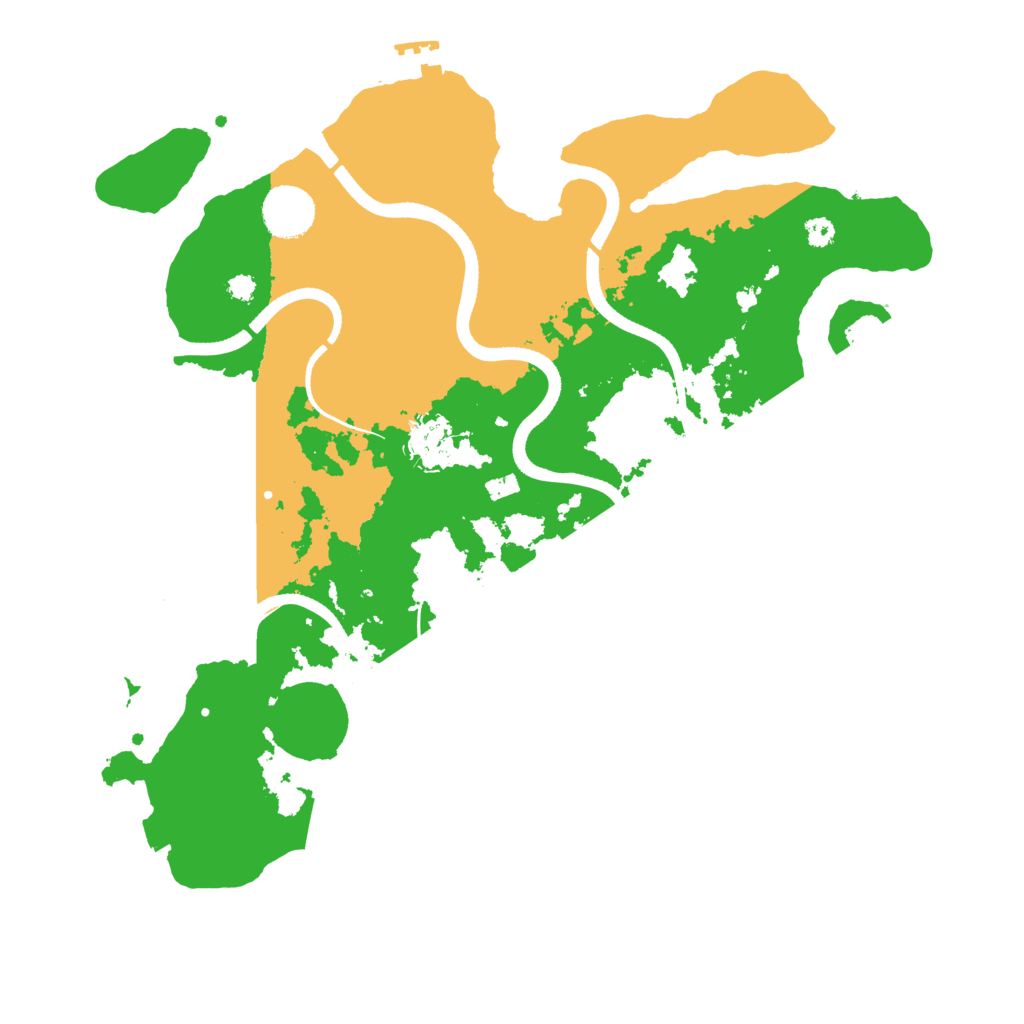 Biome Rust Map: Procedural Map, Size: 3500, Seed: 344791058