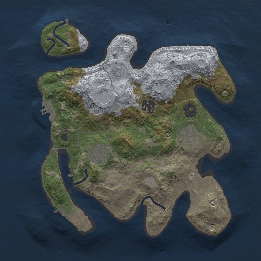 Rust Map: Procedural Map, Size: 2826, Seed: 1974, 10 Monuments