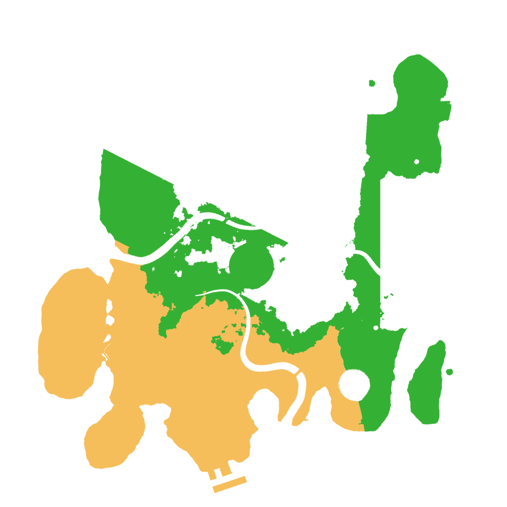 Biome Rust Map: Procedural Map, Size: 3000, Seed: 710176