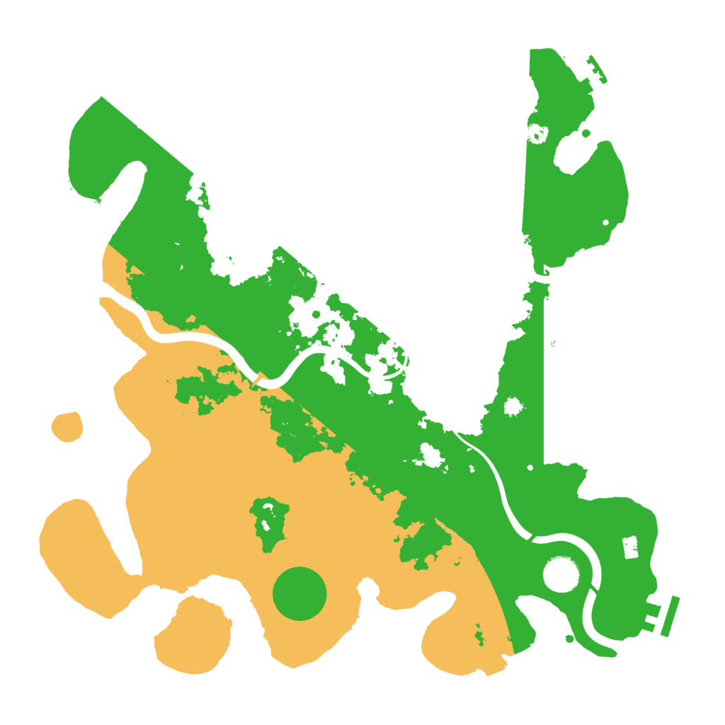 Biome Rust Map: Procedural Map, Size: 3550, Seed: 744160
