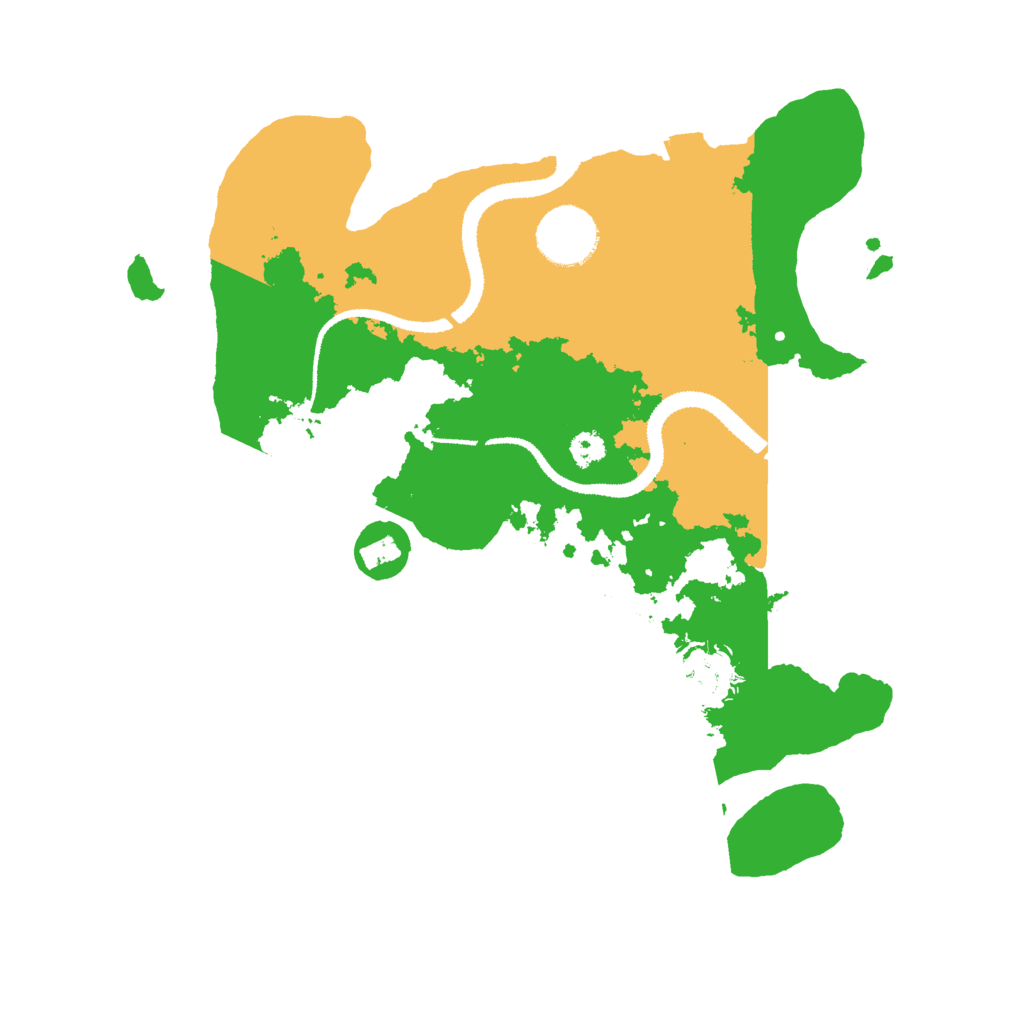 Biome Rust Map: Procedural Map, Size: 3000, Seed: 2346587