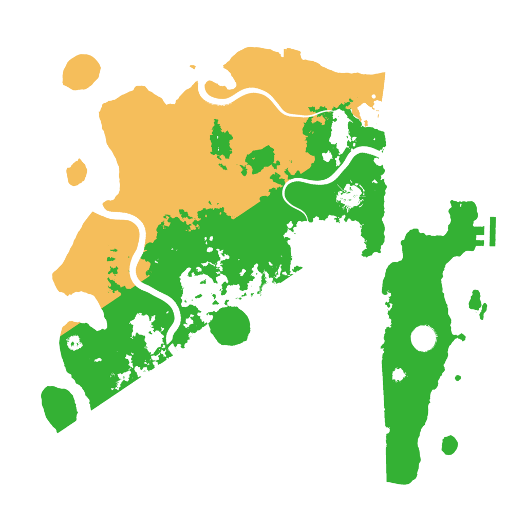Biome Rust Map: Procedural Map, Size: 3600, Seed: 290182636