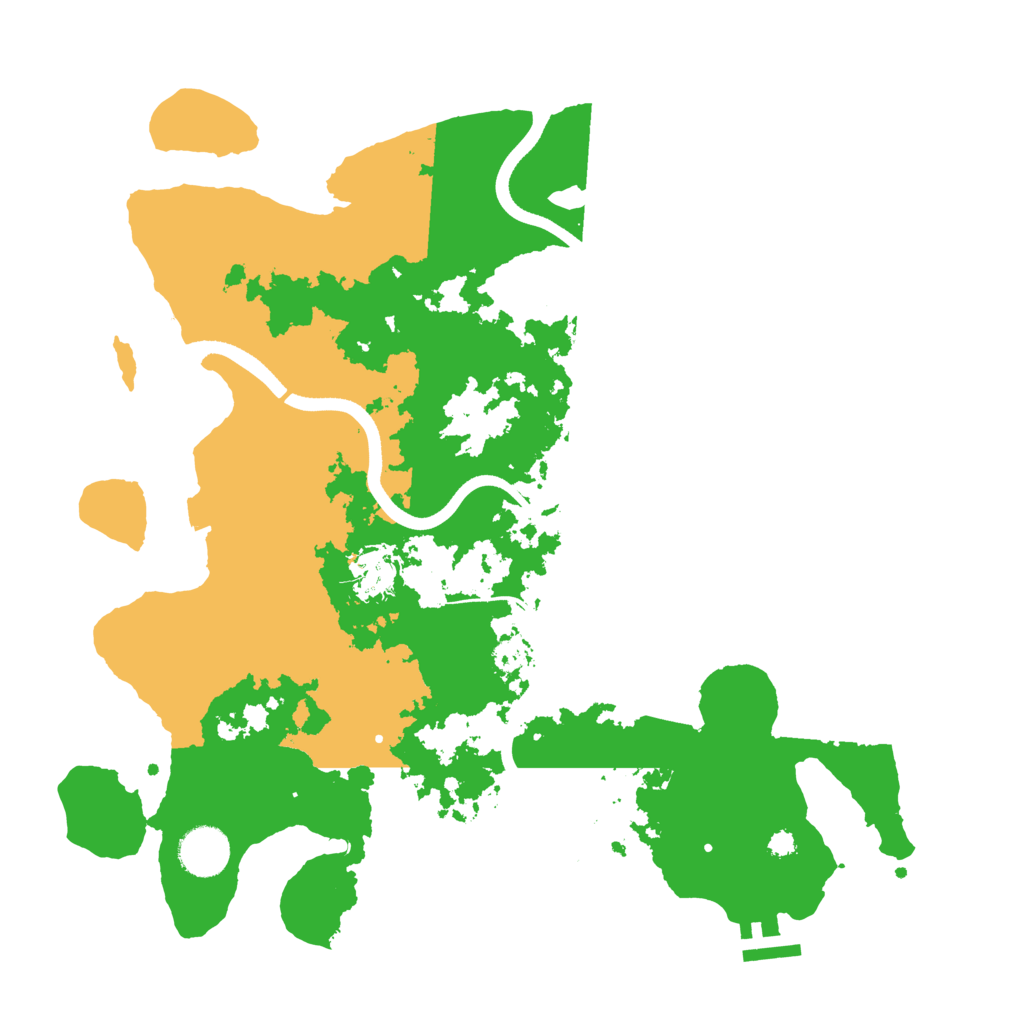 Biome Rust Map: Procedural Map, Size: 3550, Seed: 33599