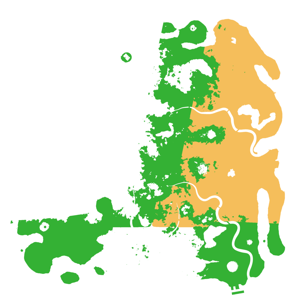 Biome Rust Map: Procedural Map, Size: 5000, Seed: 113361