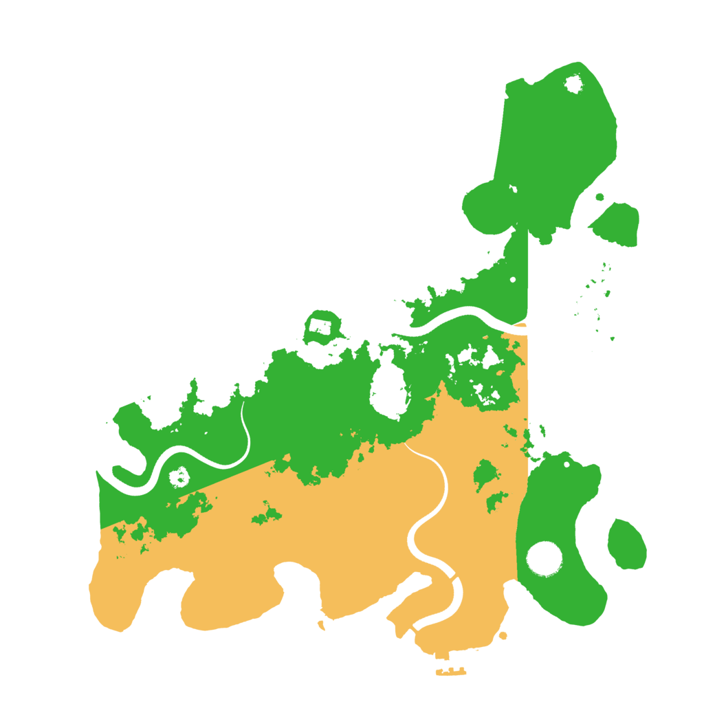 Biome Rust Map: Procedural Map, Size: 3550, Seed: 128466