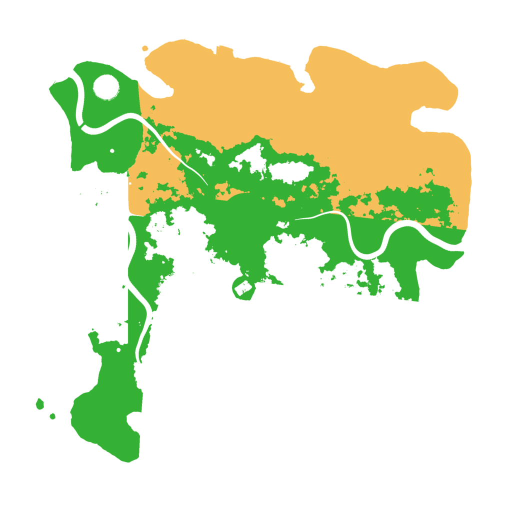 Biome Rust Map: Procedural Map, Size: 3550, Seed: 553402