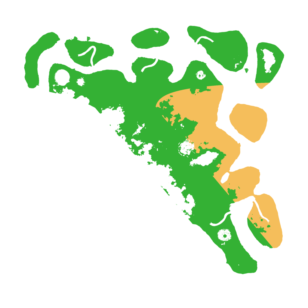 Biome Rust Map: Procedural Map, Size: 3600, Seed: 942925918