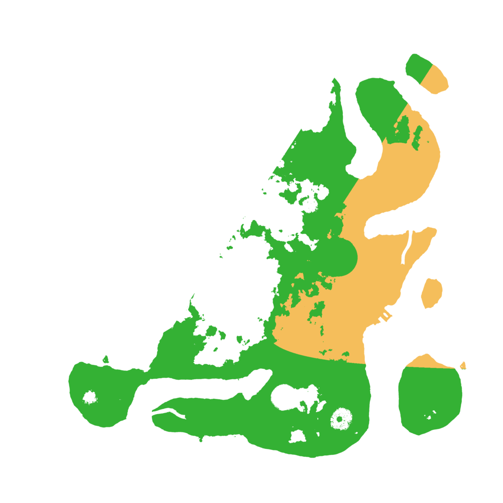 Biome Rust Map: Procedural Map, Size: 3500, Seed: 911134648