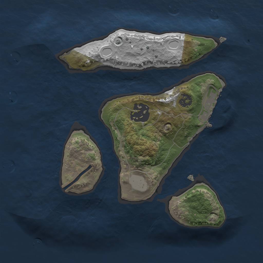 Rust Map: Procedural Map, Size: 2000, Seed: 1678678, 7 Monuments