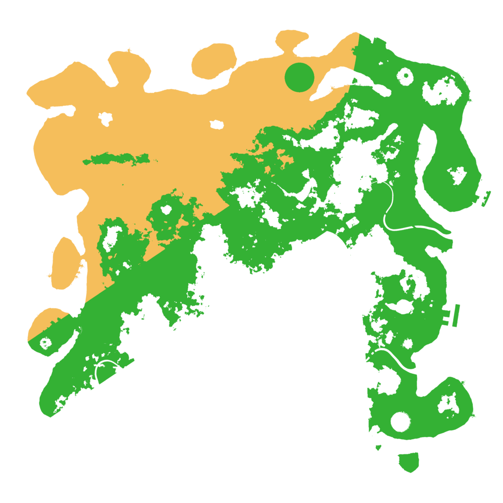 Biome Rust Map: Procedural Map, Size: 4500, Seed: 3093393