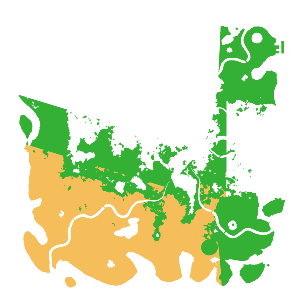 Biome Rust Map: Procedural Map, Size: 5000, Seed: 1969553436