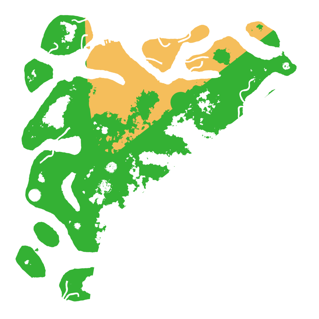 Biome Rust Map: Procedural Map, Size: 4500, Seed: 43382192