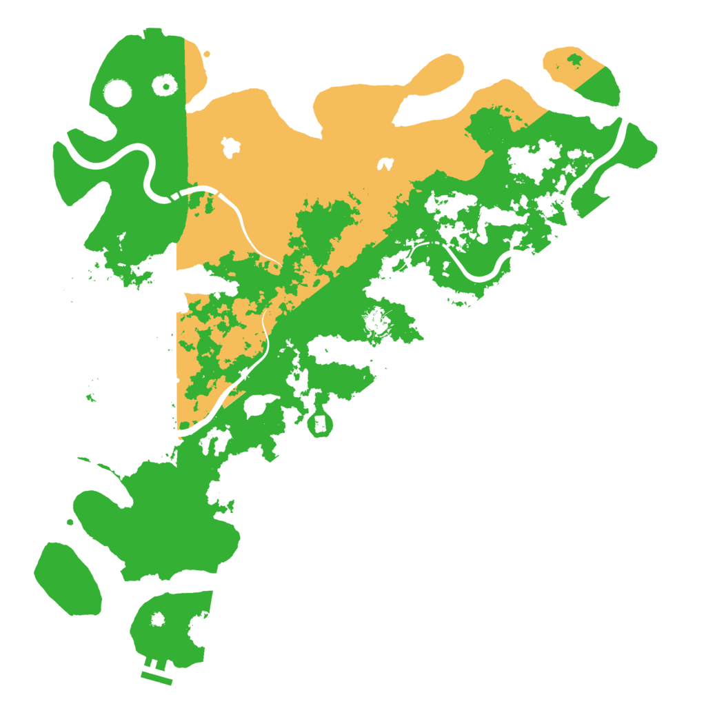 Biome Rust Map: Procedural Map, Size: 4500, Seed: 43382192
