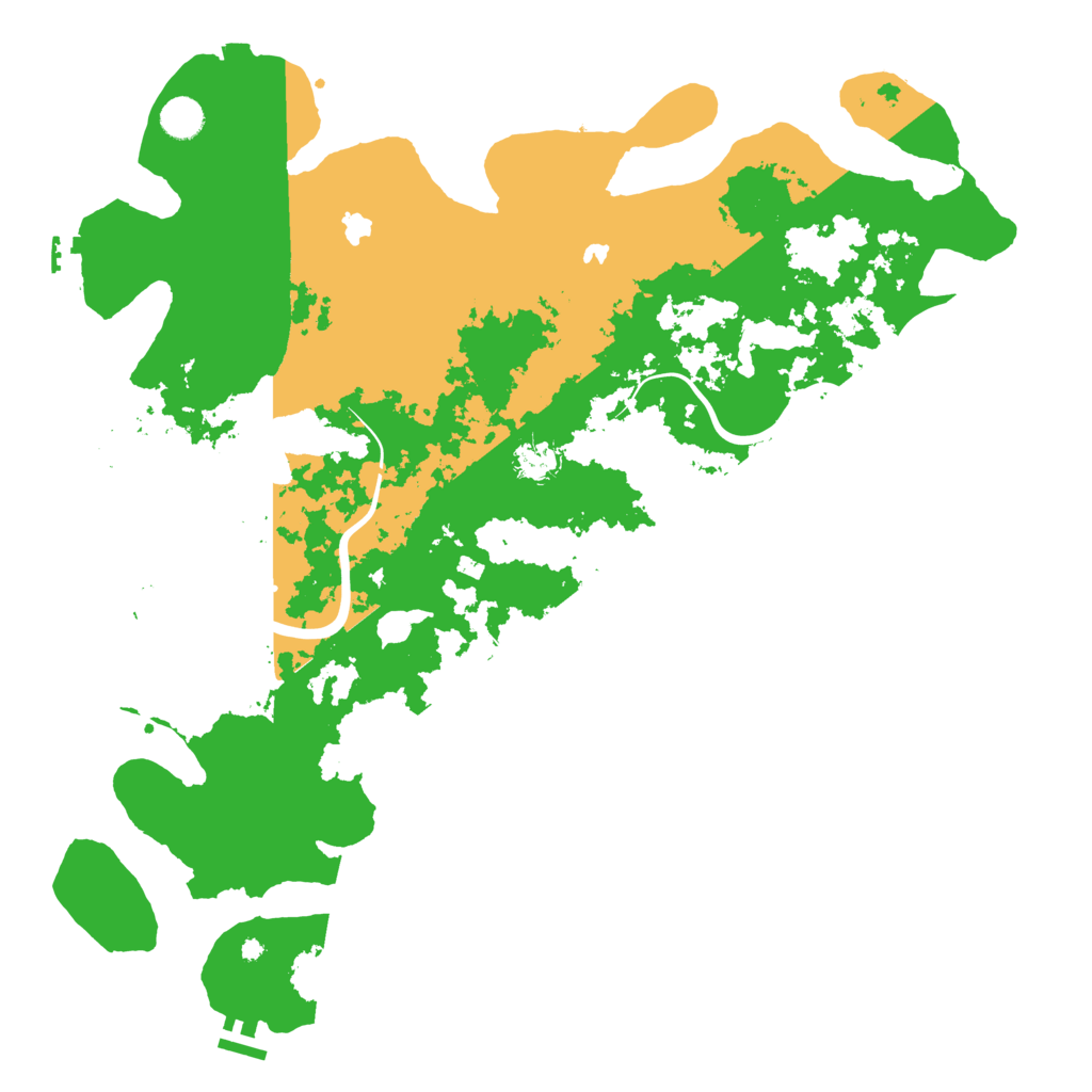Biome Rust Map: Procedural Map, Size: 4500, Seed: 43382192