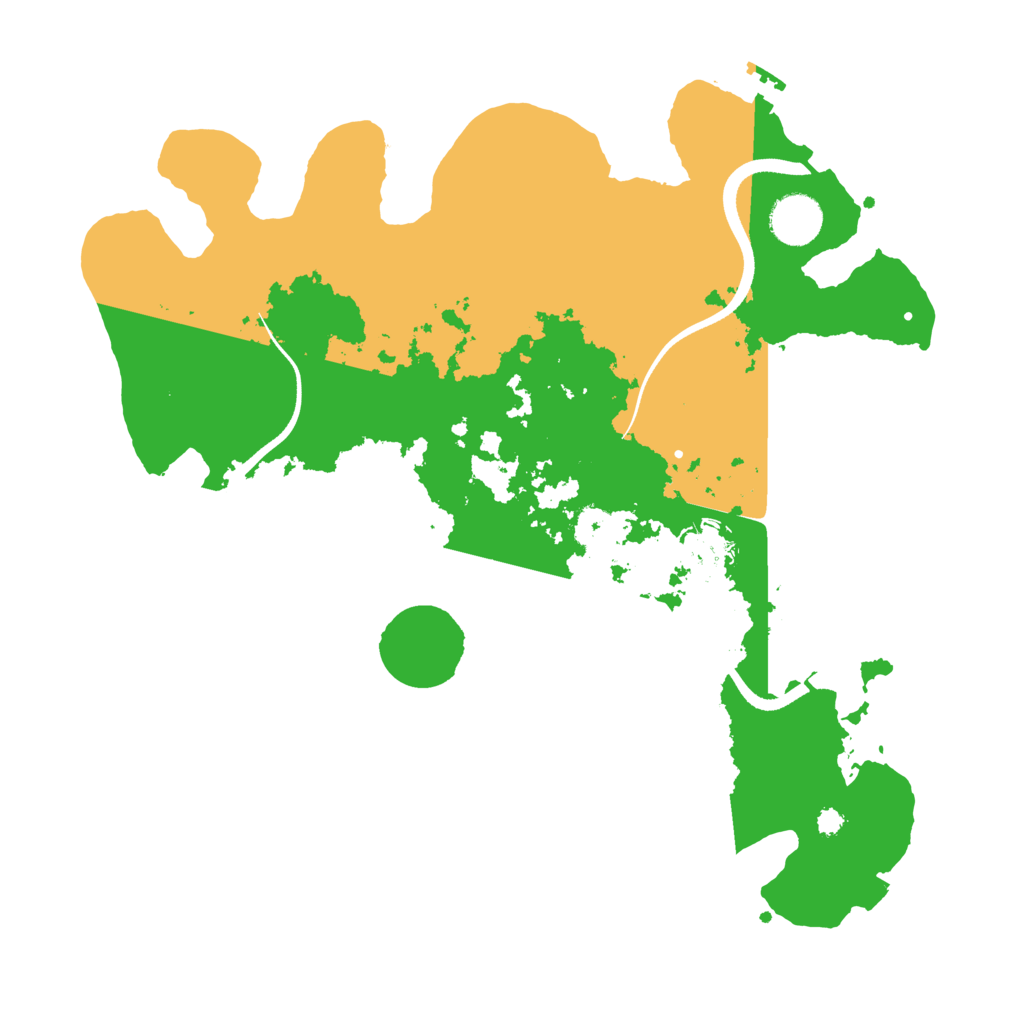 Biome Rust Map: Procedural Map, Size: 3500, Seed: 1987994905