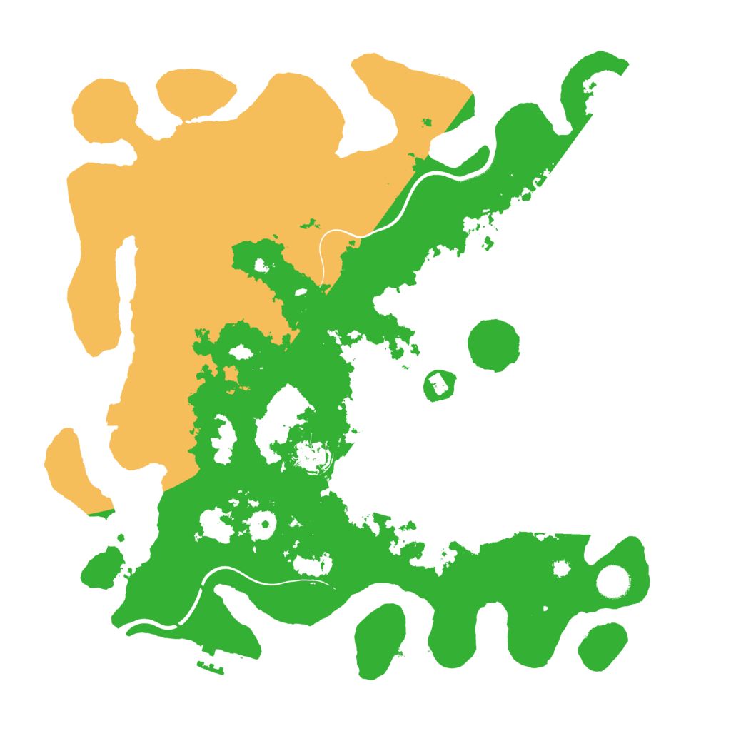 Biome Rust Map: Procedural Map, Size: 3888, Seed: 128