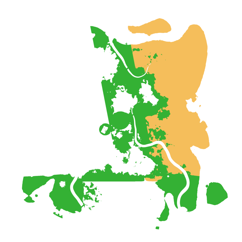 Biome Rust Map: Procedural Map, Size: 3550, Seed: 926140