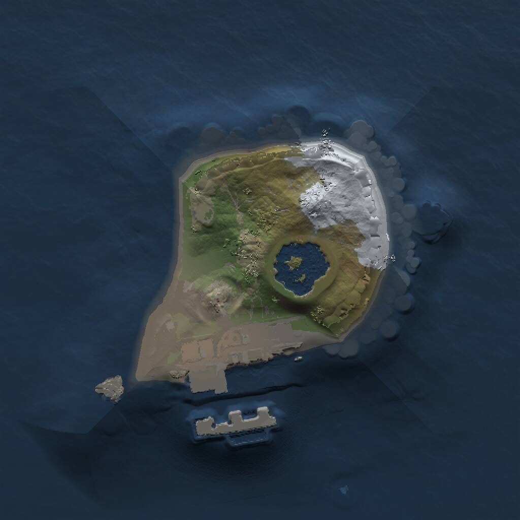 Rust Map: Procedural Map, Size: 1000, Seed: 89, 2 Monuments