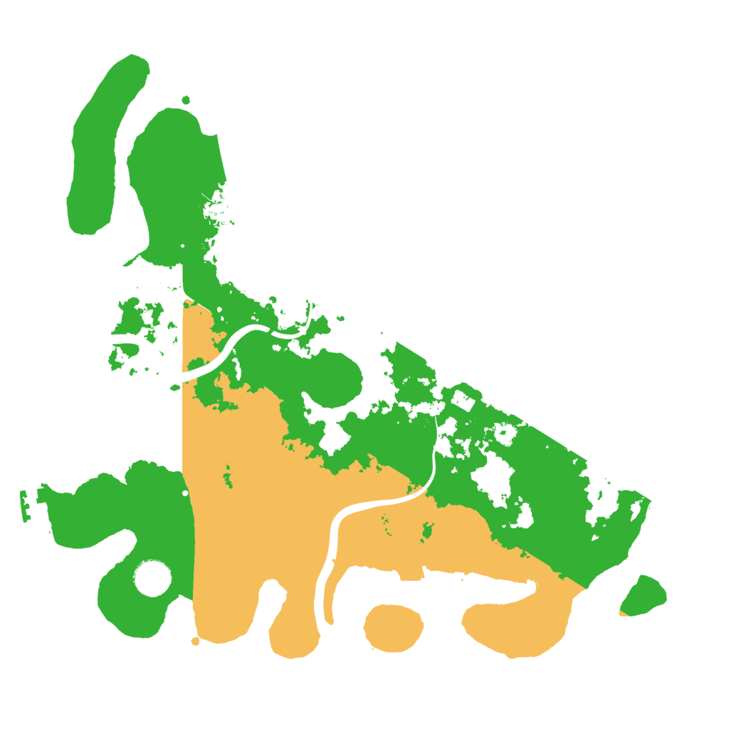 Biome Rust Map: Procedural Map, Size: 3500, Seed: 36542