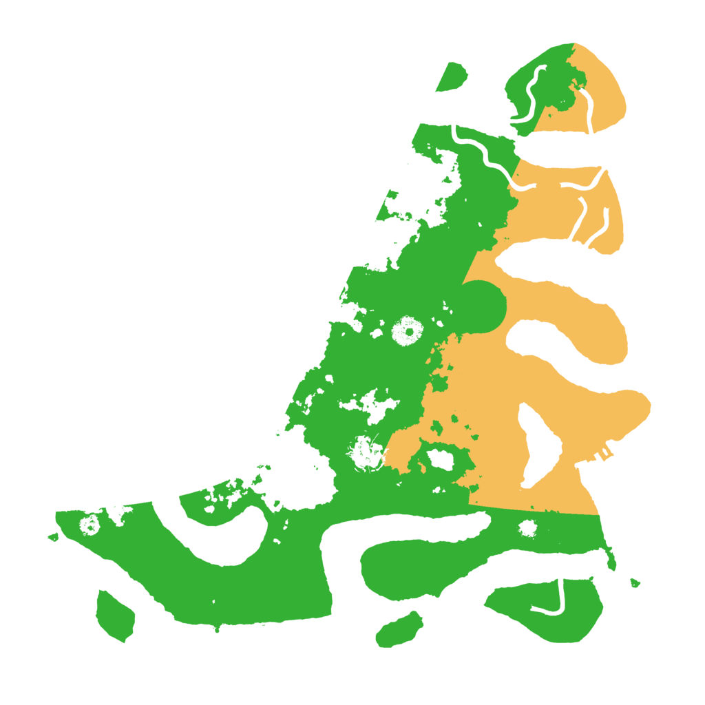 Biome Rust Map: Procedural Map, Size: 3600, Seed: 568742