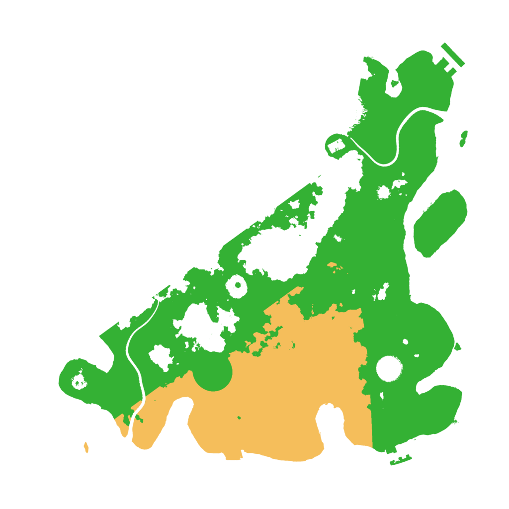 Biome Rust Map: Procedural Map, Size: 3500, Seed: 4024743