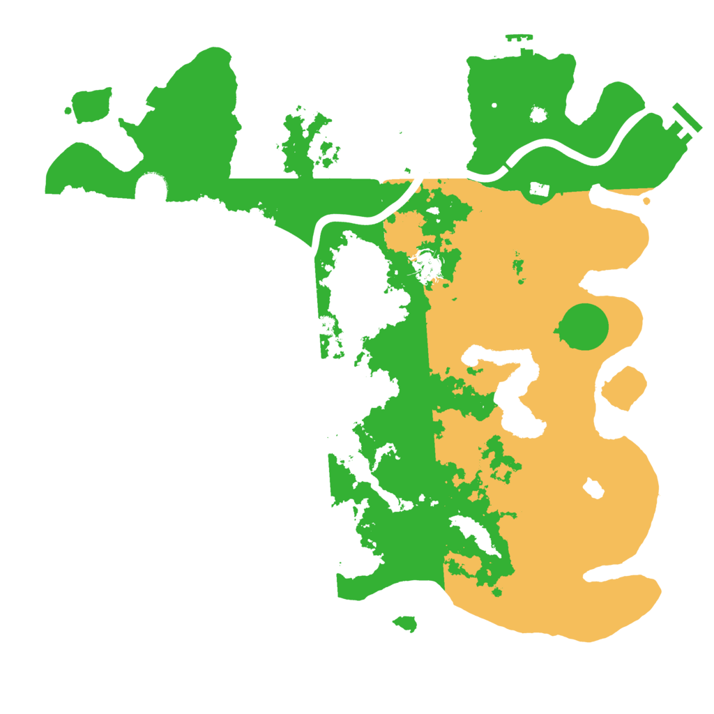 Biome Rust Map: Procedural Map, Size: 4000, Seed: 158448