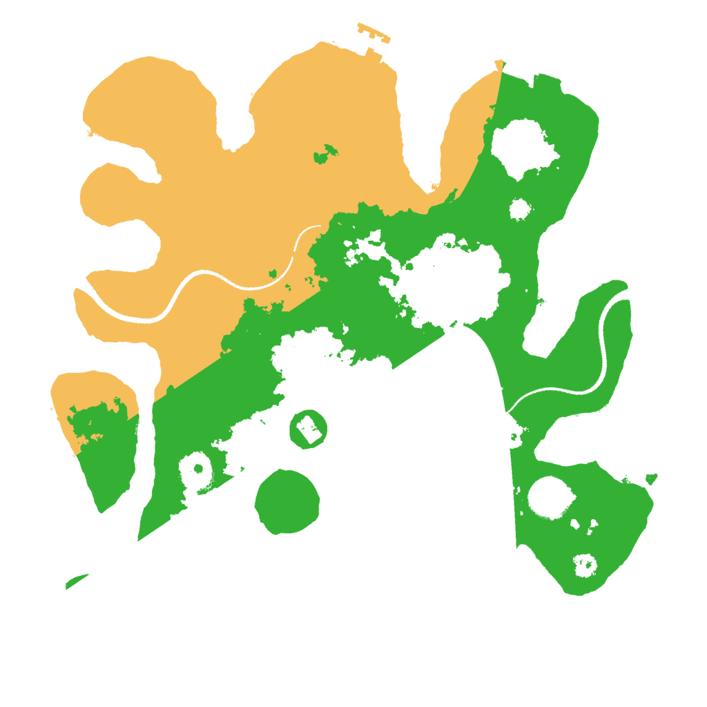 Biome Rust Map: Procedural Map, Size: 3000, Seed: 32166986