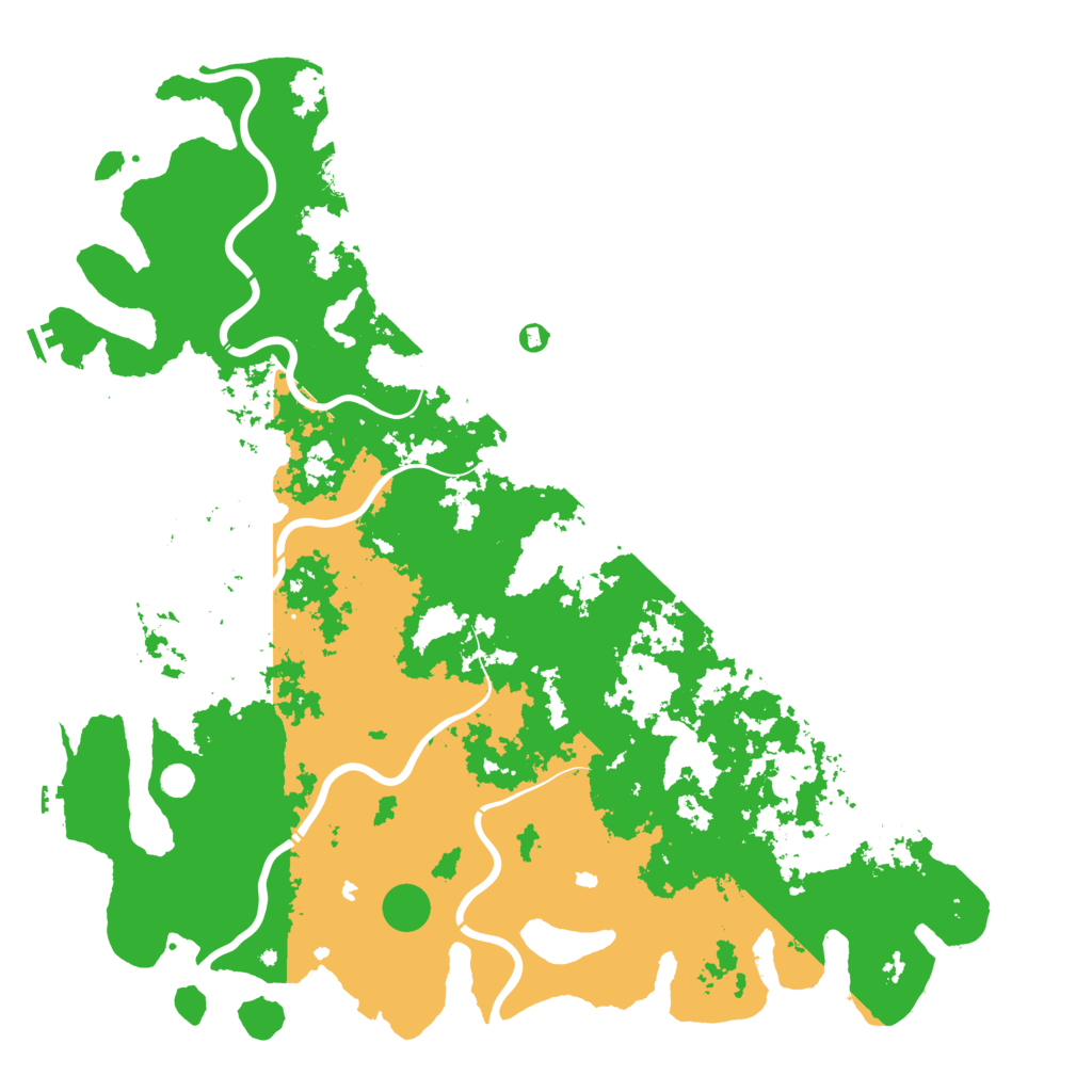 Biome Rust Map: Procedural Map, Size: 6000, Seed: 104998600