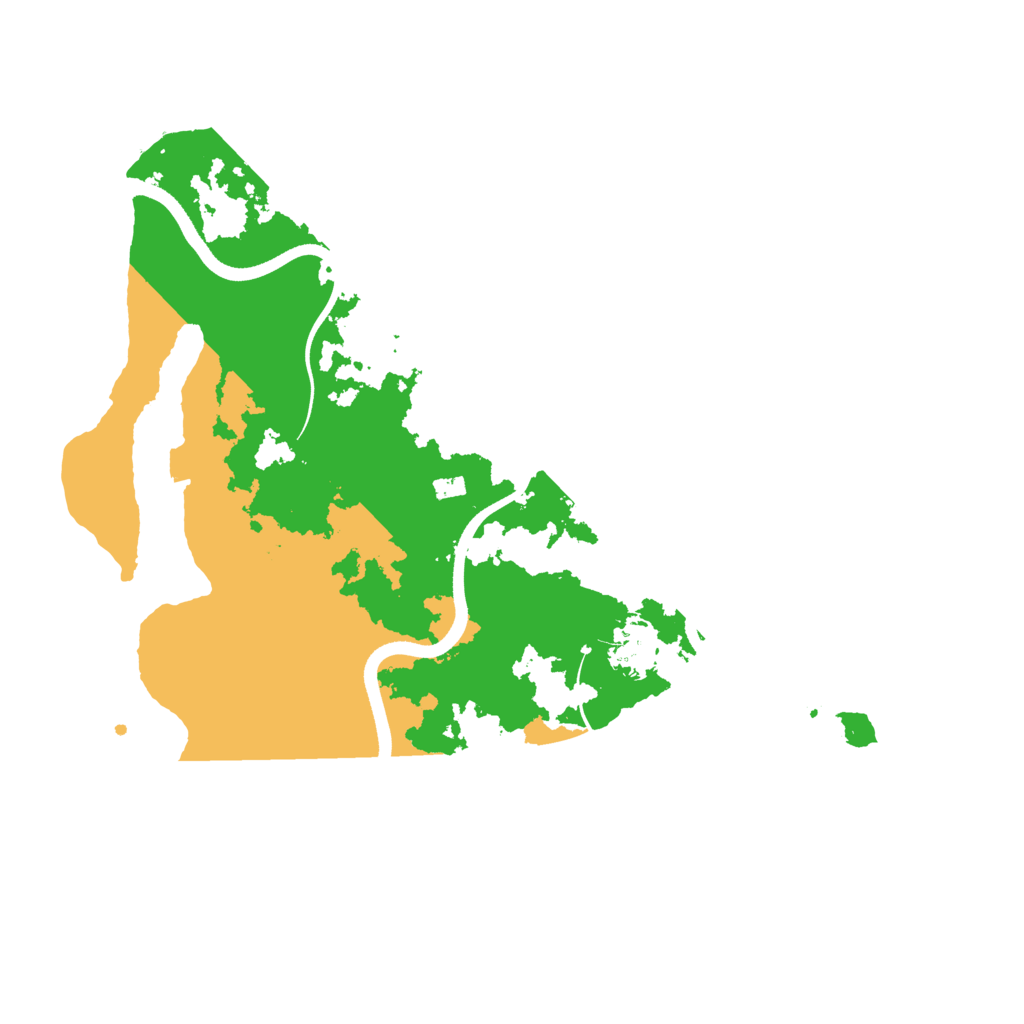 Biome Rust Map: Procedural Map, Size: 3550, Seed: 303993