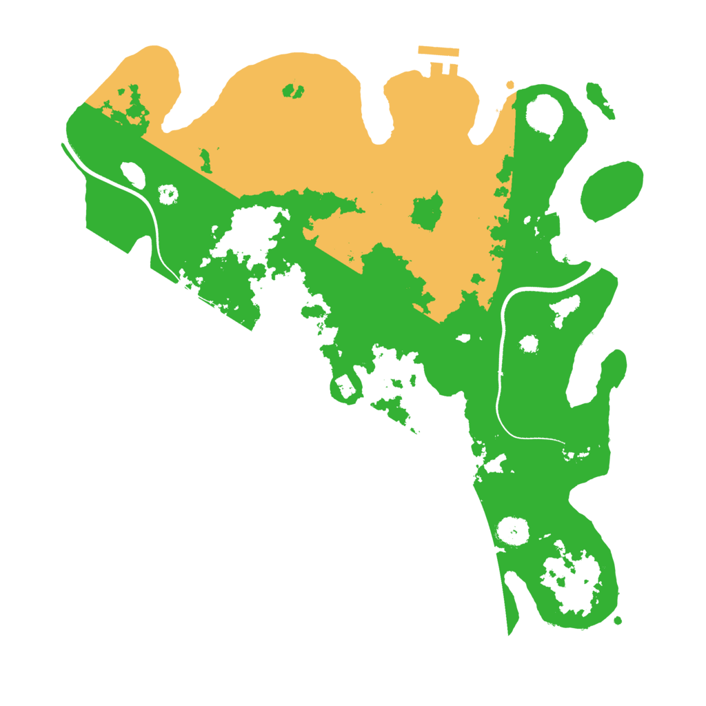 Biome Rust Map: Procedural Map, Size: 3500, Seed: 43674