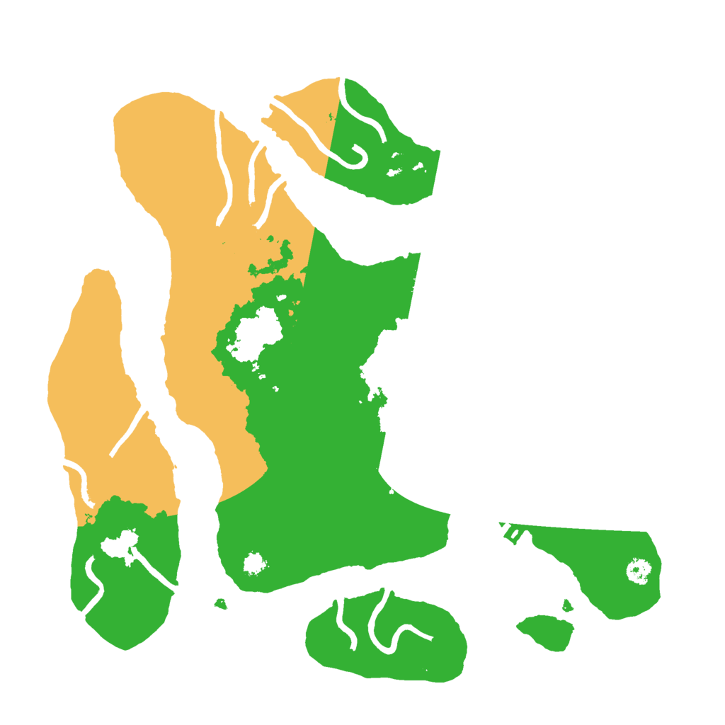 Biome Rust Map: Procedural Map, Size: 3000, Seed: 2057560178