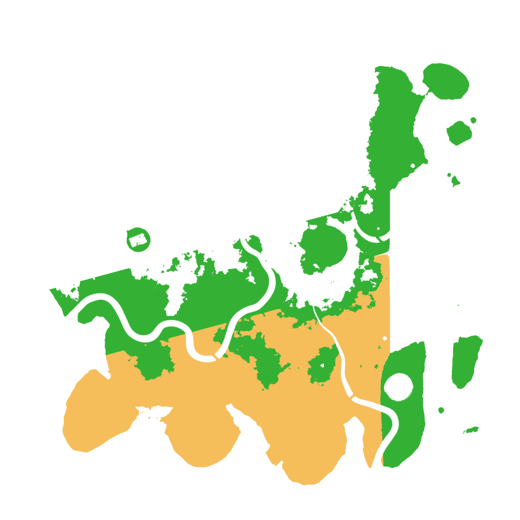 Biome Rust Map: Procedural Map, Size: 3500, Seed: 88741