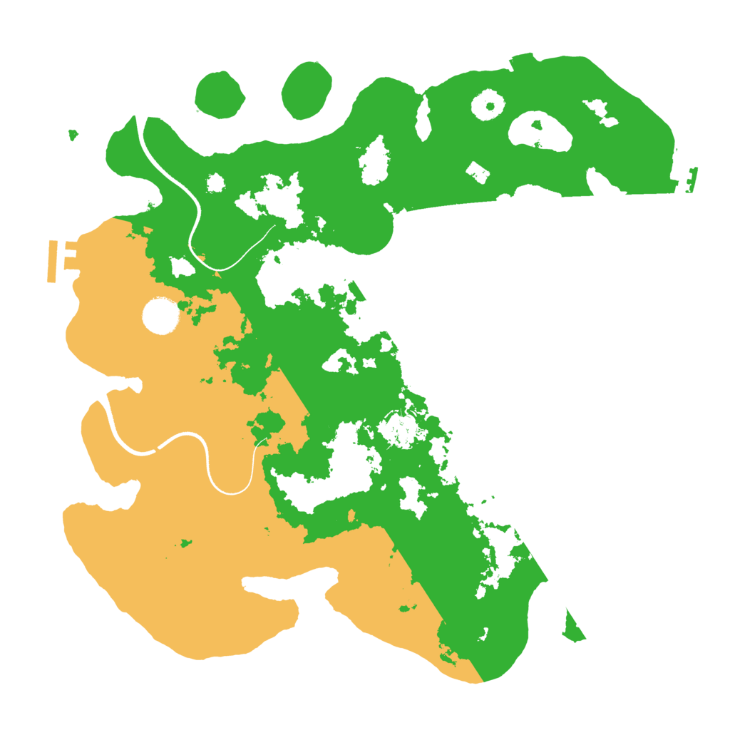 Biome Rust Map: Procedural Map, Size: 3500, Seed: 19483