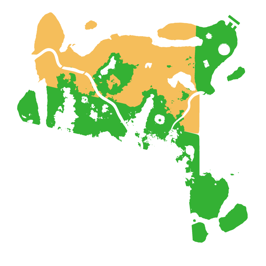 Biome Rust Map: Procedural Map, Size: 4000, Seed: 311444