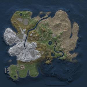 Thumbnail Rust Map: Procedural Map, Size: 3500, Seed: 119, 13 Monuments