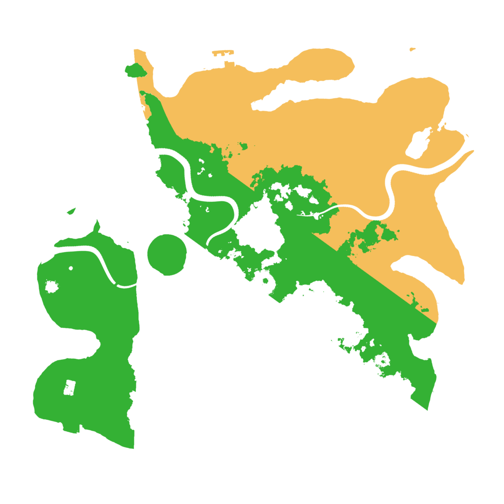 Biome Rust Map: Procedural Map, Size: 3550, Seed: 742097