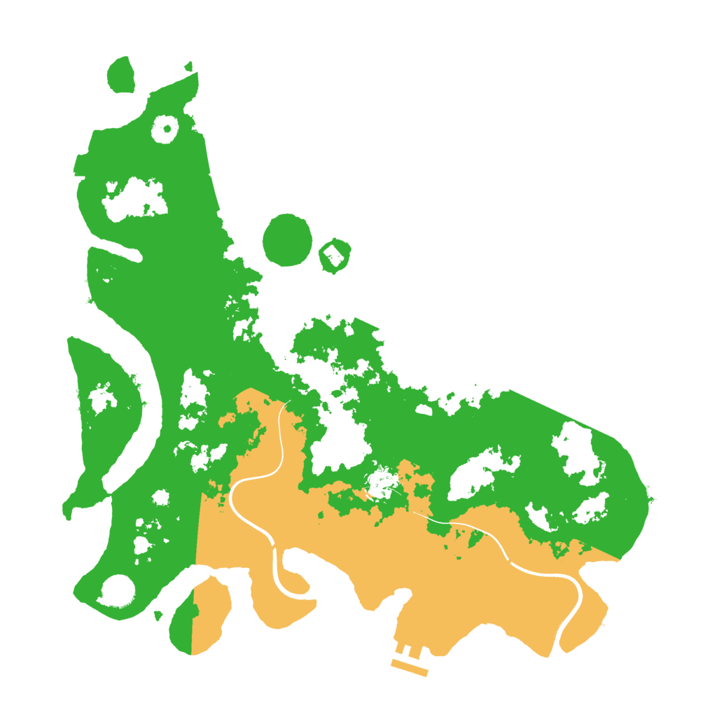 Biome Rust Map: Procedural Map, Size: 3850, Seed: 665603640