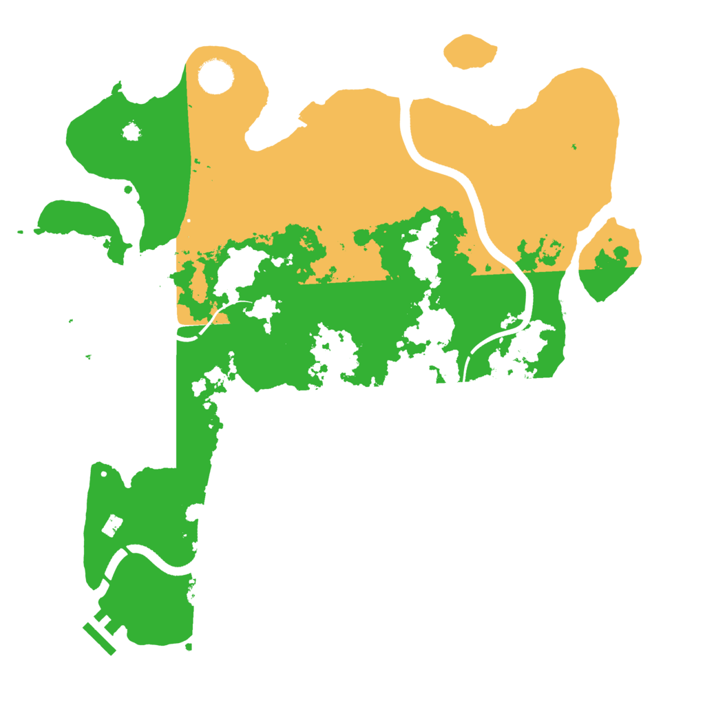 Biome Rust Map: Procedural Map, Size: 3550, Seed: 105308